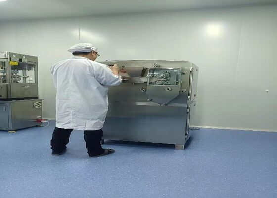 Compattatore a rulli di tipo ad alimentazione orizzontale da 100-240 kg/ora per granuli di riempimento di capsule